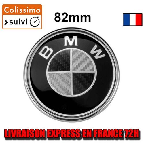 Embleme Fibre De Carbone Noir 82mm E46 E30 E39 E34 E60 E36 E38 E49 E60 E70