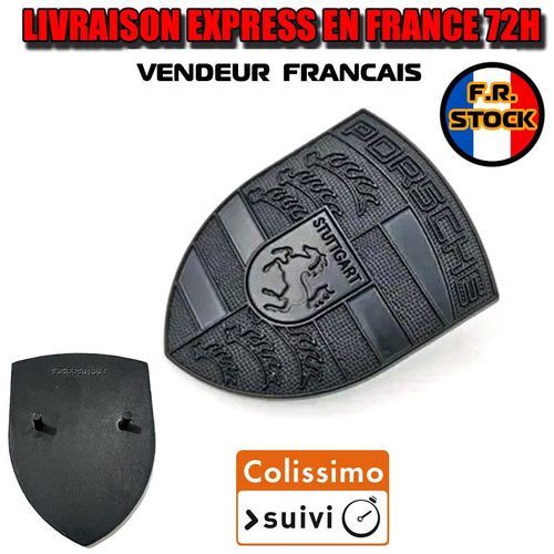 Insigne Logo Porsche Noir