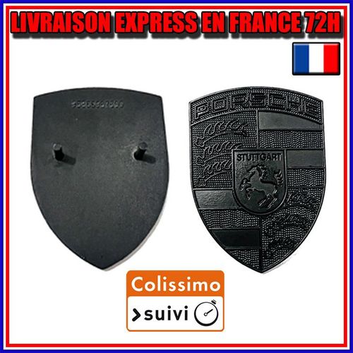 Emblème Porsche Logo Classique Noir