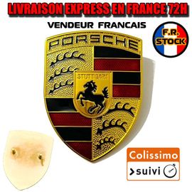 Insigne Logo Porsche Jaune