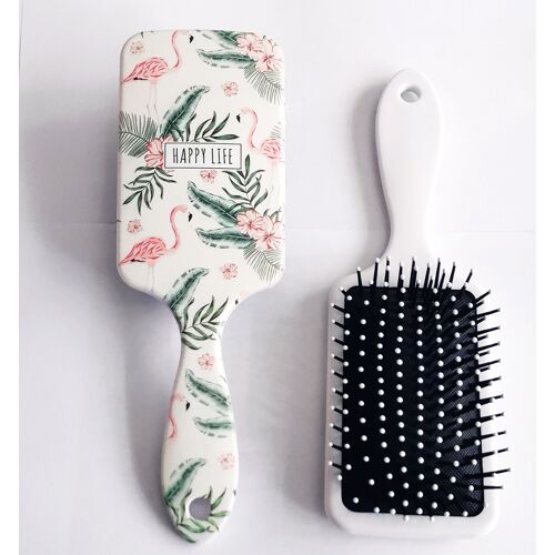 Brosse Démêlante Pour Cheveux, Peigne Pour Salon De Coiffure, Lisse, Bouclé, Palette