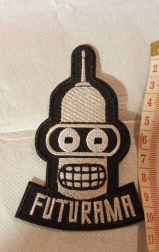 Écusson Neuf Futurama Noir Et Blanc 10/6.5cm.