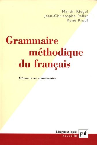 Grammaire Méthodique Du Français