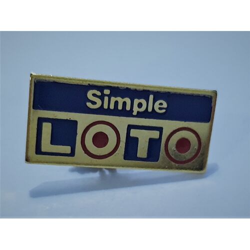 Pins Jeux Loto Simple Bleu