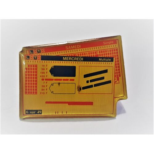 Pins Jeux Loto Mercredi Samedi Bleu Et Rouge