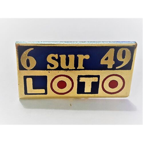 Pins Jeux Loto 6 Sur 49 Bleu