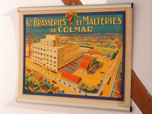 Affiche Les Brasseries Et Malteries De Colmar