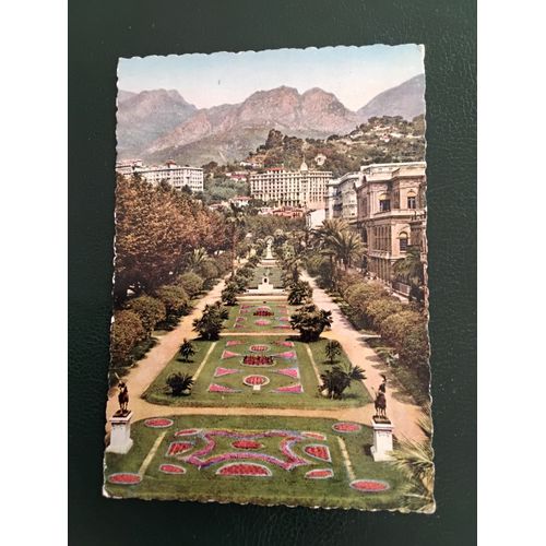 Menton - Les Jardins Publics - Carte Postale Des Alpes Maritimes