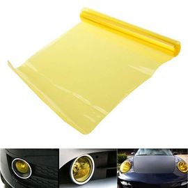 Film De Teinte Jaune Clair 0.3 * 10m Imperméable Voiture Phare Brouillard