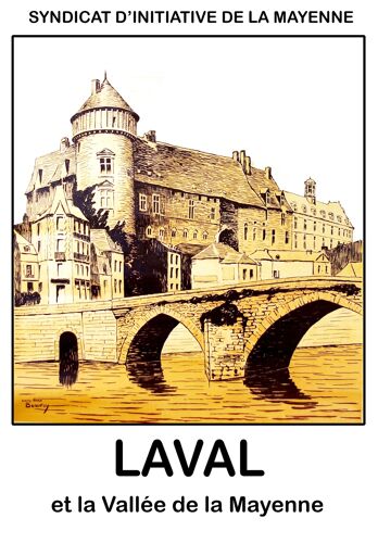 Affiche Laval Et La Vallée De La Mayenne