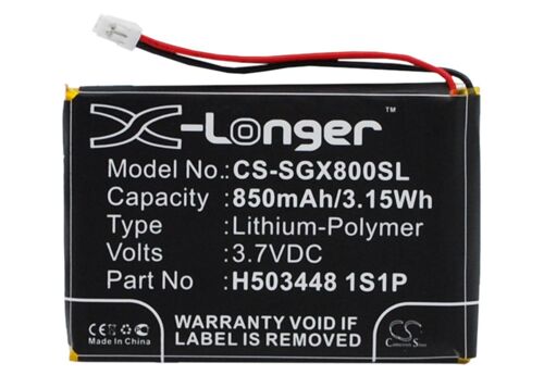 Batterie Li-Polymer 3.7vv 850mah / 3.15wh Type H503448 1s1p Pour Skygolf Skycaddie Aire, Skycaddie Aire 2, Skycaddie Aire Ii