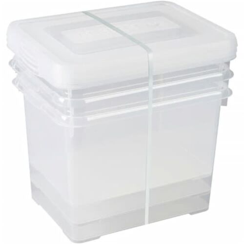 Curver Ensemble de boîtes de rangement Handy 3x20L Transparent