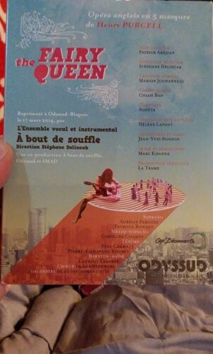 Ensemble Vocal Et Instrumental A Bout De Souffle The Fairy Queen Henry Purcell