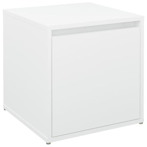 VidaXL Tiroir boîte Blanc 40,5x40x40 cm Bois d'ingénierie
