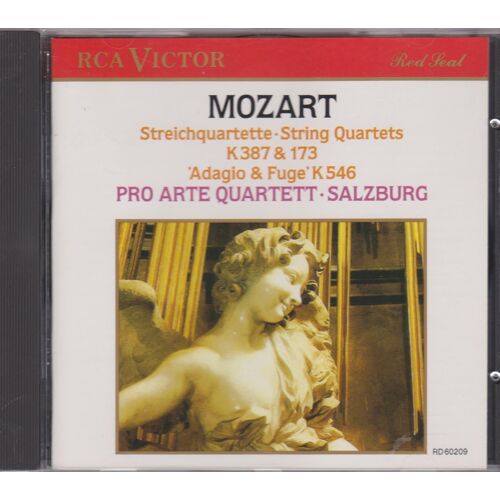 C D Mozart Streichquartette , String Quartets K387 & 173, Adagio & Fuge K546 Pro Arte Quartett