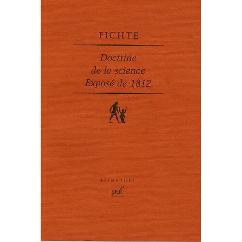 Doctrine De La Science Exposé De 1812