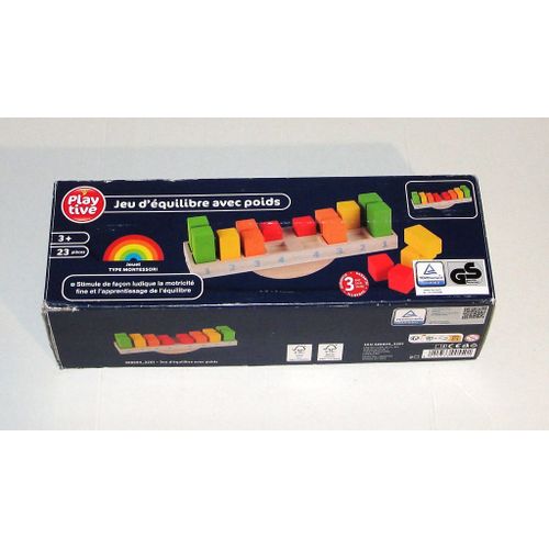 Jeu D'équilibre En Bois Avec Poids Educatif Play Tive Montessori