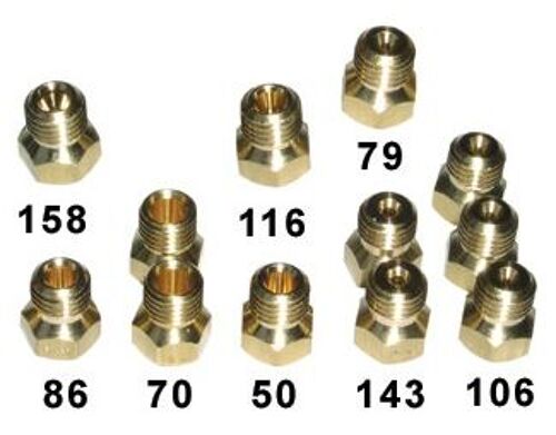 KIT INJECTEURS GAZ NATUREL ET BUTANE TABLE DE CUISSON INDESIT