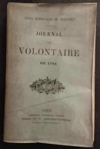 Journal D'un Volontaire De 1791