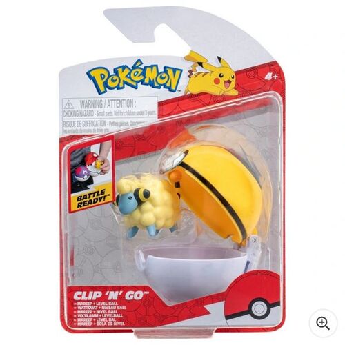Pokémon Clip `N¿ Go Mareep And Level Ball