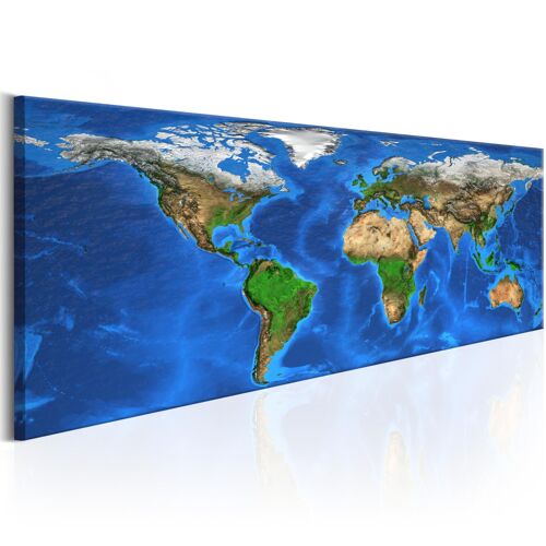 Tableau Cartes du monde Magnificent World 120 x 40 cm