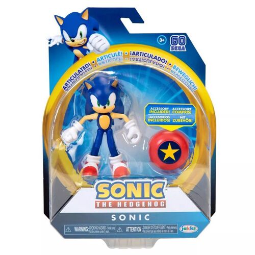 Sonic The Hedgehog 4" Modern Sonic With Star Spring Wave 1