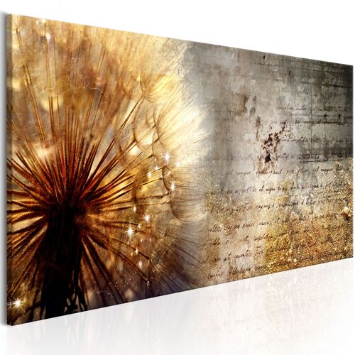Tableau Fleurs Golden Dandelion 135 x 45 cm