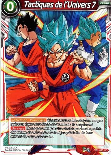 Carte Dragon Ball Super - Tactiques De L'univers 7 - Tb1-023 Uc