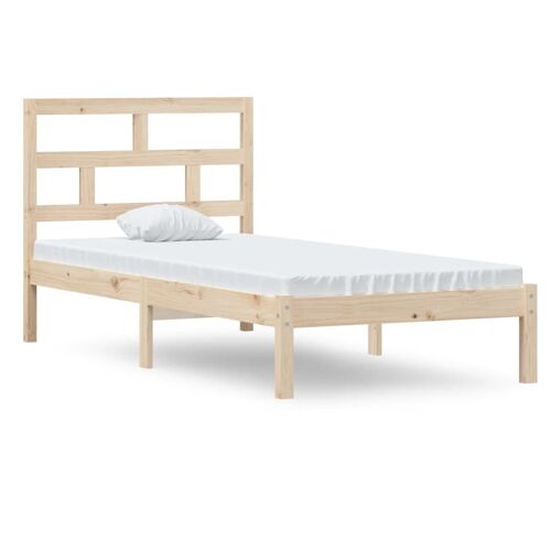 vidaXL Cadre de lit Bois massif 90x190 cm Simple