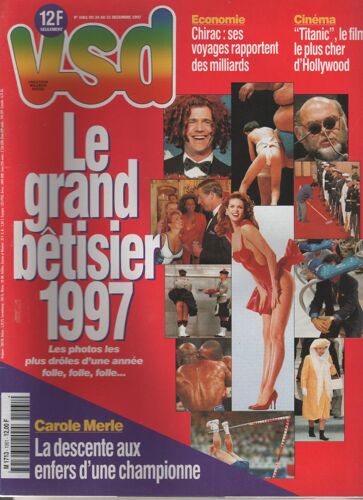 Vsd N°1061 Carole Merle , Le Grand Bêtisier 1997