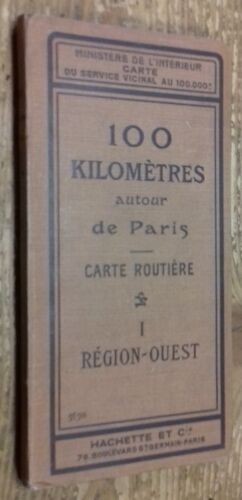 100 Kilomètres Autour De Paris, Carte Routière I : Région Ouest