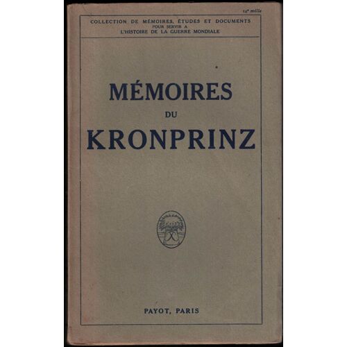 Mémoires Du Konprinz