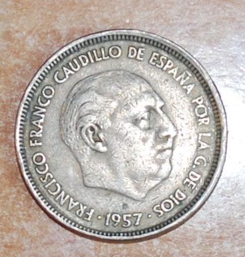 Espagne 25 Pesetas, 1957