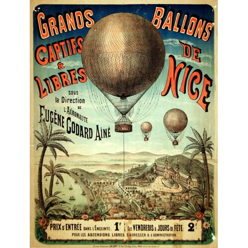 Affiche Grands Ballons Captifs Et Libres De Nice