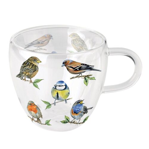 Tasse À Thé Double Paroi Oiseaux