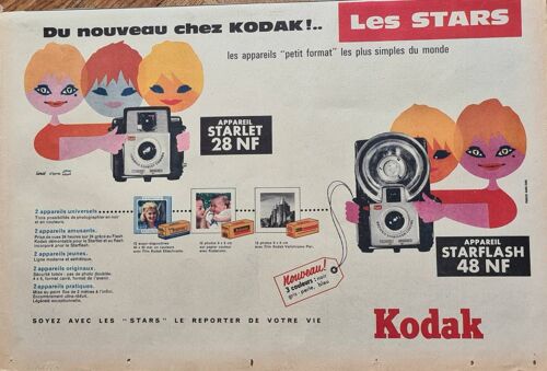 Kodak Publicité Couleur Parue Dans L'auto-Journal Du 1er Juin 1960