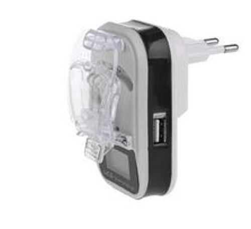 Chargeur De Batterie Universel Usb, Indicateur Lcd, Prise Française Pour Téléphones Portables