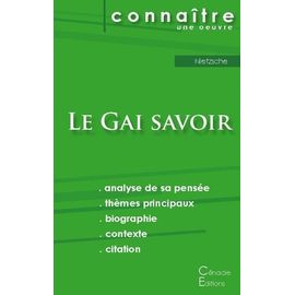 Fiche De Lecture Le Gai Savoir De Nietzsche (Analyse Philosophique De Référence Et Résumé Complet)