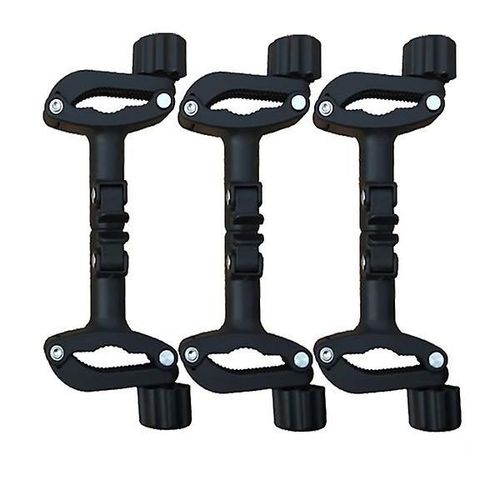Kit De Connecteurs Pour Poussettes Doubles - Durable, Réglable, Idéal Pour Les Sorties, Noir