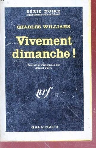 Vivement Dimanche! Collection Série Noire N°816