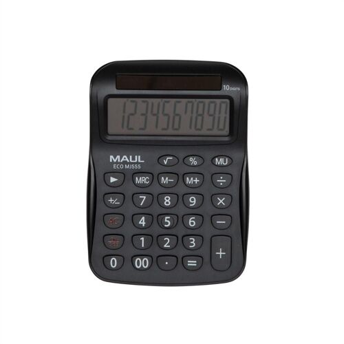 MAUL Calculatrice de bureau ECO MJ 555, 10 chiffres noir