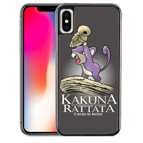 Coque pour iPhone XS hakuna rattata pok¿mon roi lion