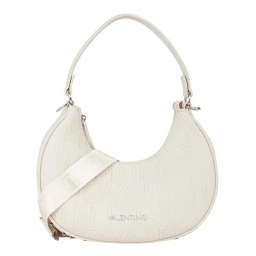 Sac à épaule - VALENTINO - Shelby Hobo Bag - Crème - 100% polyuréthane - 29x20x7 cm