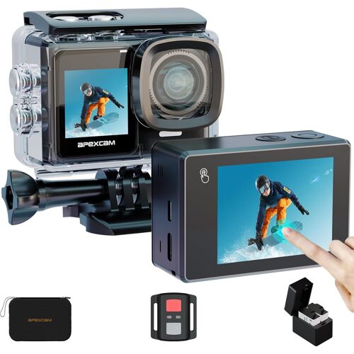 SUBZONAL-Caméra Sport 4k WiFi EIS Double Écrans Tactile Caméras Étanche 40M HD Caméscope 20MP Caméra d'action Caméras Sportives et Kit d'accessoires¿