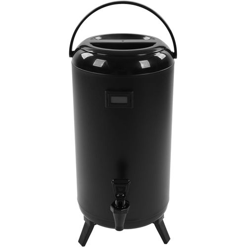 SUBZONAL-Distributeur de Boisson Isolé 12 L - Urne en Acier Inoxydable pour Thé et Eau Chaude - Écran LCD, Trépied Pliable pour Magasin de Thé au Lait