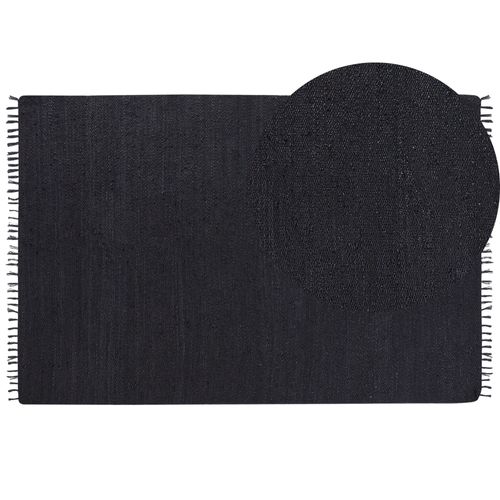 Tapis En Jute Noir 200 X 300 Cm Sinankoy