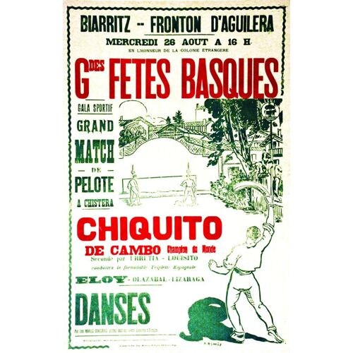 Affiche Grandes Fêtes Basques
