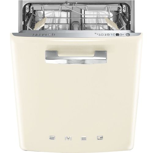 Smeg 50's Style STFABCR3 - Lave vaisselle Crème - Encastrable - largeur : 59.8