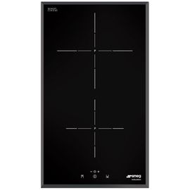 Smeg SI5322B - Table de cuisson à induction - 2 plaques de cuisson - Niche - largeur : 27 cm - profondeur : 49 cm - noir