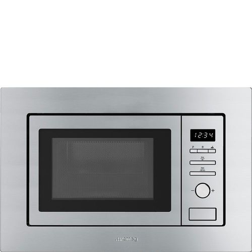 Smeg Elite FMI020X - Four micro-ondes grill - intégrable - 20 litres - 800 Watt - acier inoxydable